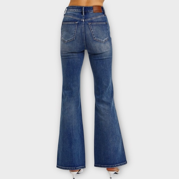 Judy Blue - Womens High Waist Tummy Control Garment Dyed Flare main image 1